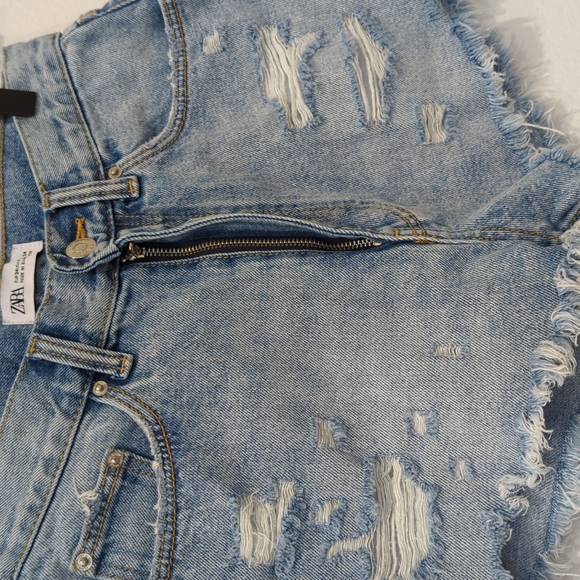 Zara high waisted shorts sz 2 - Picture 3 of 7